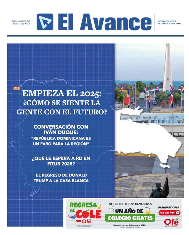 Portada de El Avance con un banner publicitario
